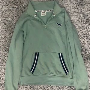 victoria secret/ pink quarter zip size xs